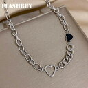 【送料無料】 チョーカー ネックレス 黒 ブラック ゴールド シルバー チェーン ハート レディース 女性 ファッション カラー エナメル 鎖骨 ジュエリー ギ...