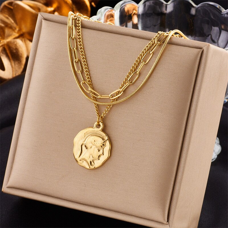 【クーポン利用で4790円】 ペンダント ネックレス ステンレス ゴールド ボート レディース 女性 トレン..