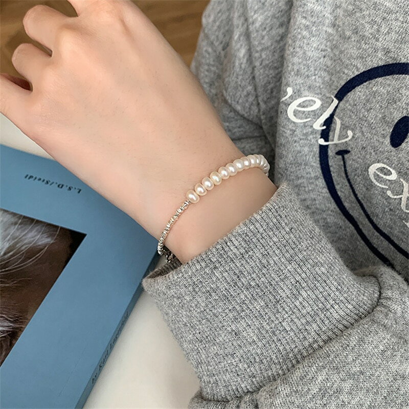 【送料無料】 ブレスレット シルバー スイーツ パール リング お菓子 レディース S925 スターリング イレギュラー スイート ガール ファッション ファイ...