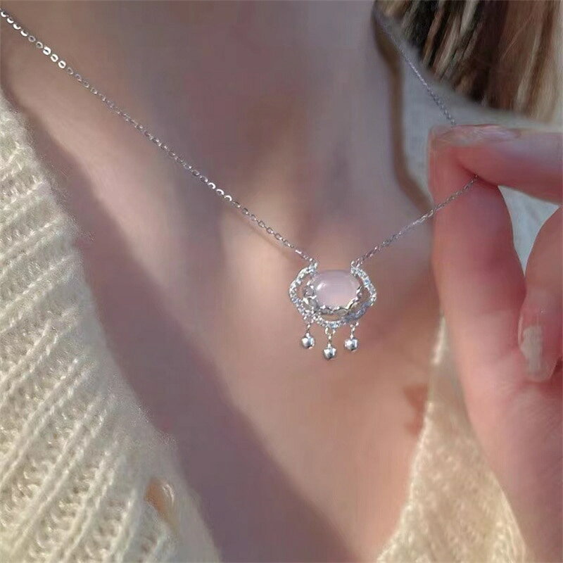 Silver - 【送料無料】 】 ペンダント ネックレス シルバー チェーン リング レディース 女性 S925 スター 星リング ロック セーター ガールフレンド ギフト ファイン ジュエリー アクセサリー