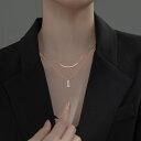 【クーポン利用で8640円】 ペンダント ネックレス ダイヤモンド シルバー チェーン リング レディース 女性 新しい S925 スター 星リング ダブル レイヤー 幾何学 夏 サマー ファイン ジュエリー 鎖骨(4)