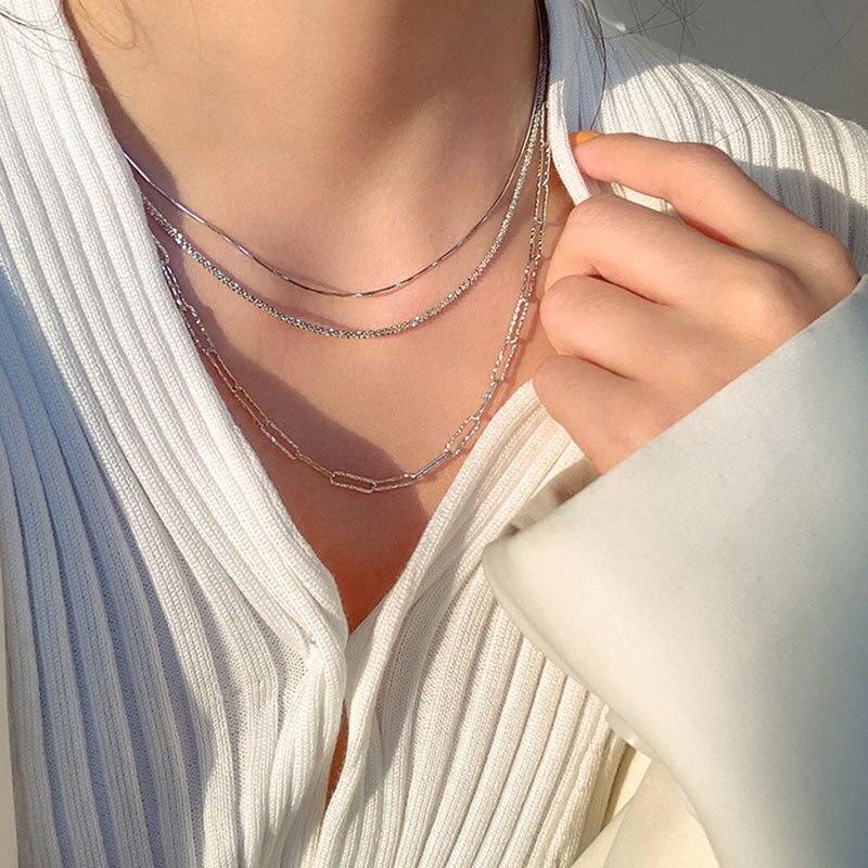 【送料無料】 チョーカー ネックレス 動物 アニマル シルバー チェーン レディース 女性 新しい トレンド 明るい 閃光 蛇 スネイク ヘビ ボーン プレート...