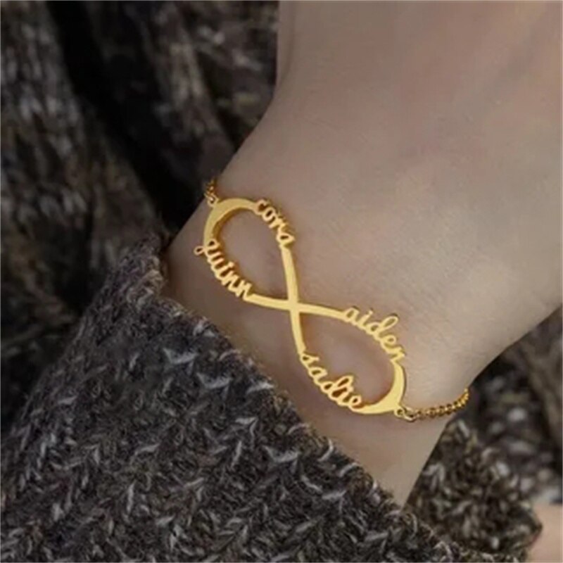 【クーポン利用で5220円】 ブレスレット ステンレス ゴールド ボート ネーム 名前 レディース カスタマ..