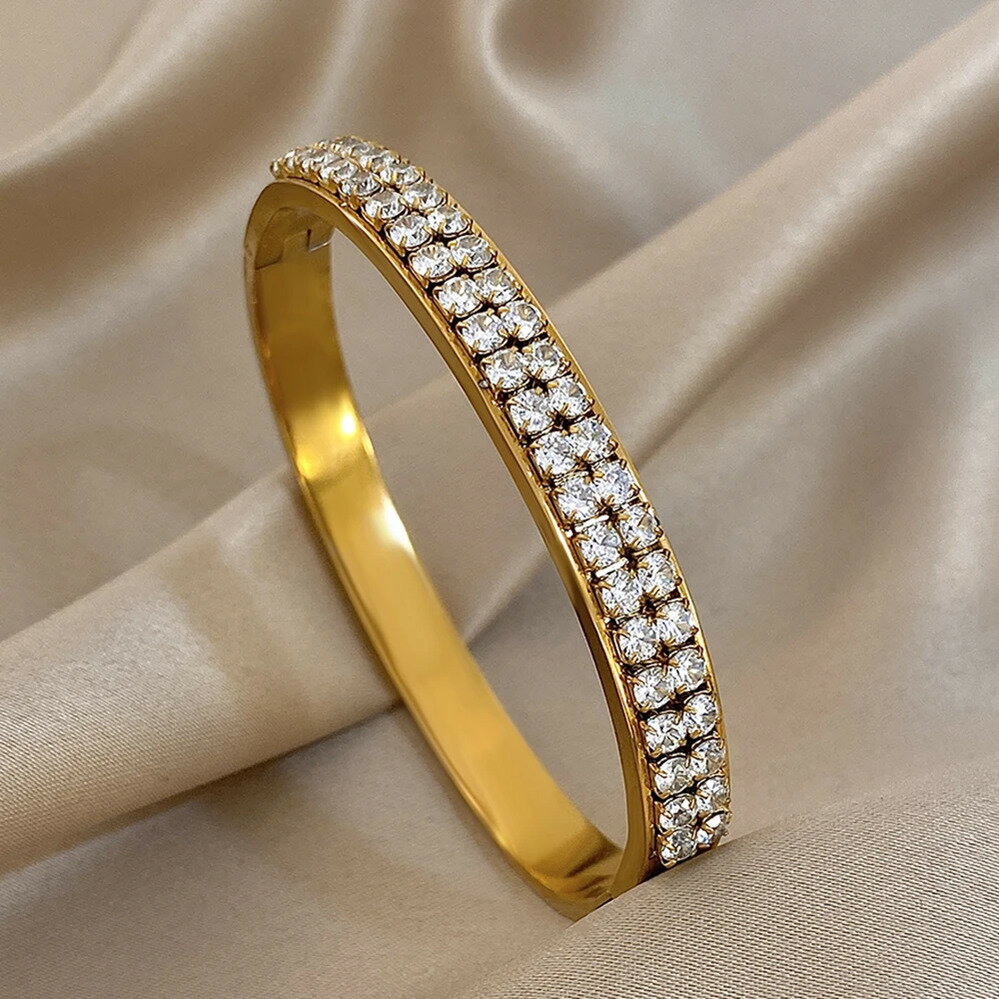 【送料無料】 バングル ブレスレット ジルコニア ステンレス ビンテージ カブ 爪 レディース メンズ ス..