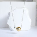 【クーポン利用で4010円】 チョーカー ペンダント ネックレス ステンレス ゴールド シンプル ポール レディース 女性 スチール カラー ボール パーソナリ...