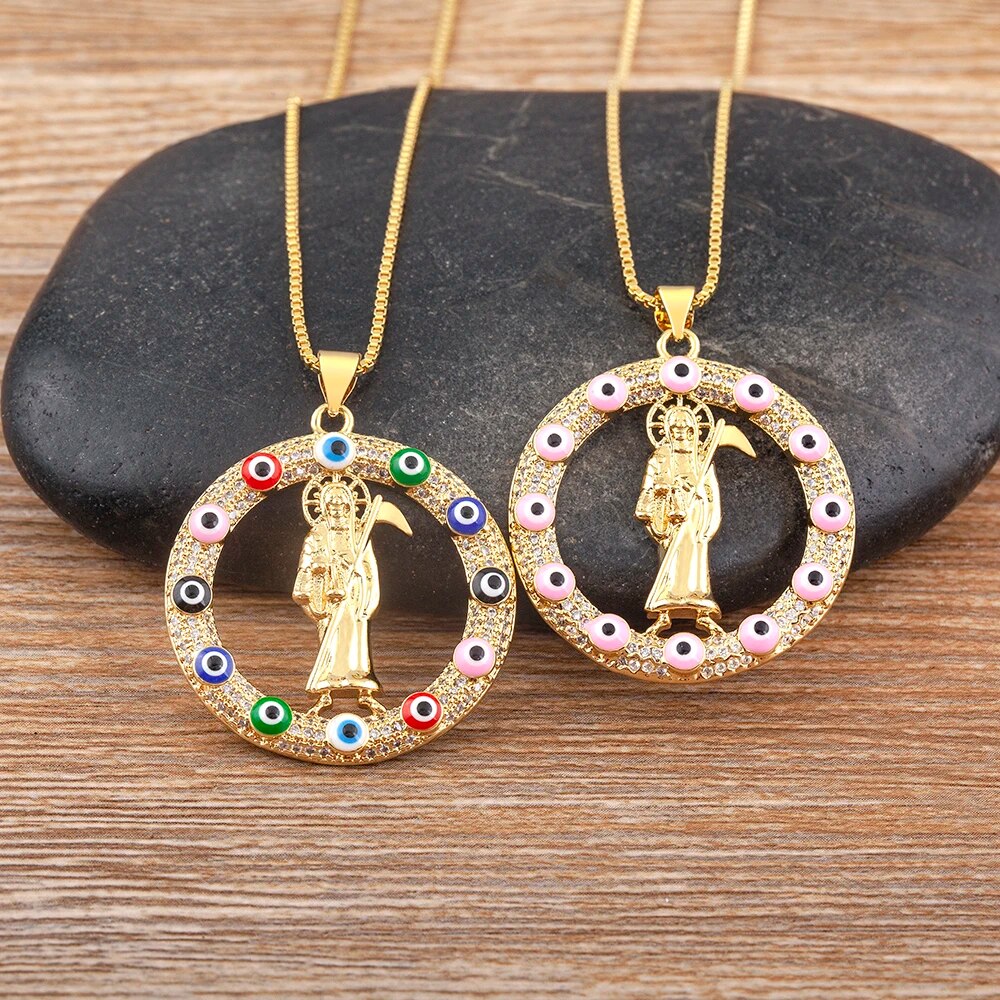 【送料無料】 ペンダント ネックレス アメリカ ゴールド レディース 女性 メンズ 男性 鎌 デス 死 ヨーロッパ トレンド プレート 6 カラー パーソナリテ...