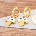 【送料無料】 ペンダント ピアス ドロップ プラント ピンク 揺れる 植物 レディース 女性 かわいい 明るい キャンディー カラー エナメル 雷 ライトニング...