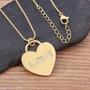 【クーポン利用で4090円】 ペンダント ネックレス クリスタル ゴールド シンプル ハート LOVE レディース 女性 ロマンチック Love レター ハート型 パーソナリティ ジュエリー 記念日 絶妙 ギフト