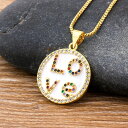 【クーポン利用で3990円】 ペンダント ネックレス コッパー チェーン ストーン カッパー 銅 LOVE レディース 女性 ロマンチック Love ファッション ジュエリー 襟 CZ ギフト 三つ カラー 選択