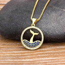 【送料無料】 チョーカー ネックレス ビンテージ フィッシュ ゴールド コッパー カッパー 銅 魚 レディース 女性 ファッション カラー ジルコン しっぽ テ...