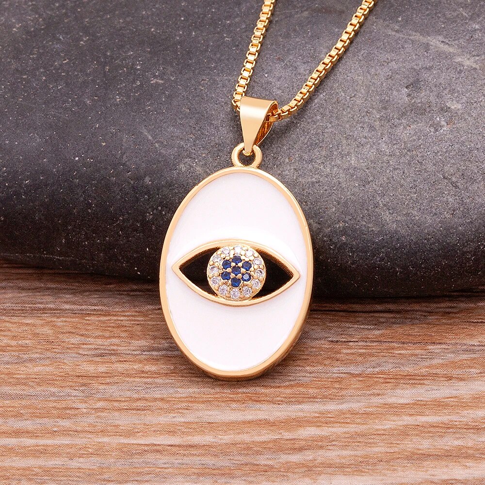 【送料無料】 チョーカー ペンダント ネックレス ジルコニア トルコ ピック レディース 女性 ファッション 悪 エビル 目 アイズ キュービック 3 カラー ...