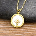 【送料無料】 チョーカー ペンダント ネックレス コッパー チェーン カッパー 銅 クロス 十字架 ロング レディース 女性 10 スタイル ジルコン チャーム...