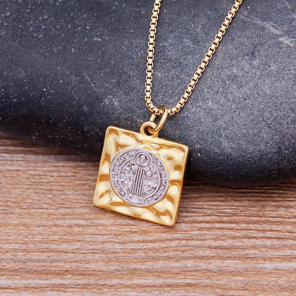 【送料無料】 チョーカー ペンダント ネックレス ゴールド シルバー チェーン ロング レディース 女性 バージン メアリー カラー 私たち レディ ジュエリー...