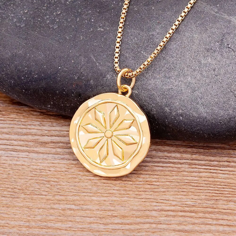 【送料無料】 ペンダント ネックレス ゴールド チェーン ラウンド ロング レディース 女性 ファッション ミニマリスト デザイン 形 シェープ 幾何学 カラー...