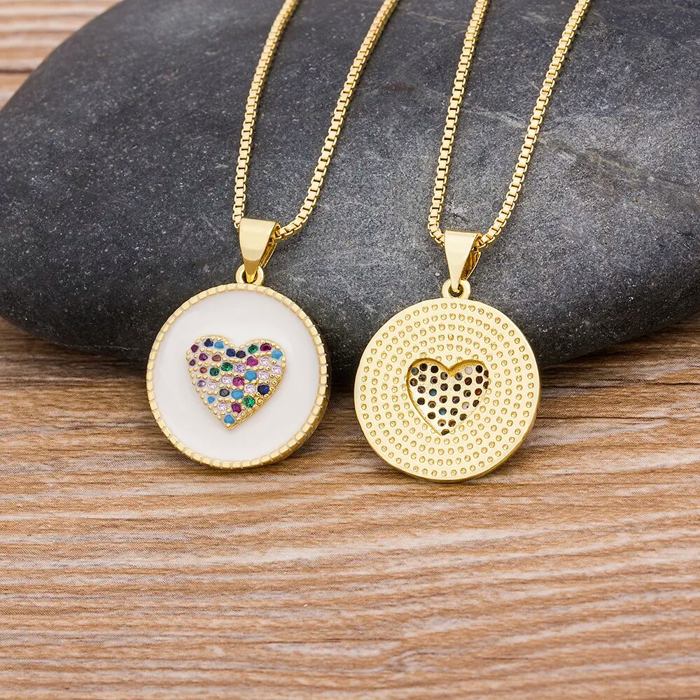 【送料無料】 ペンダント ネックレス ジルコニア コッパー チェーン カッパー ハート ピック レディース 女性 デザイン ロマンチック キュービック チャーム...