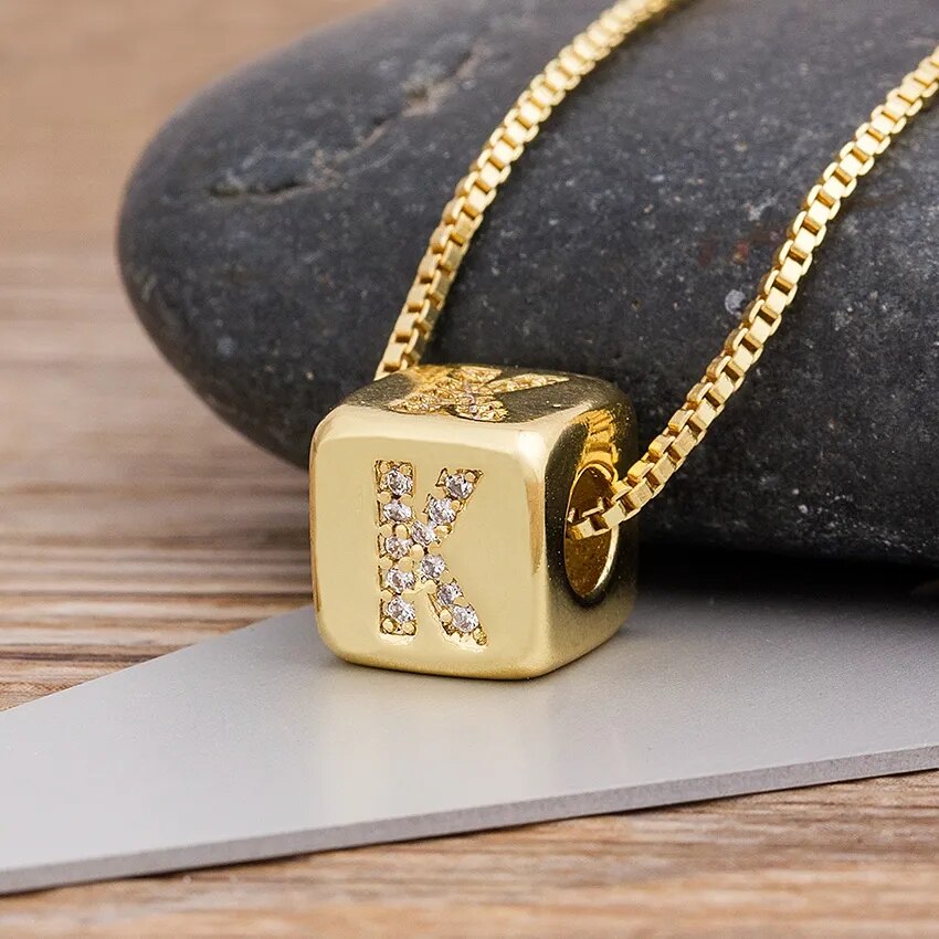 【送料無料】 ネックレス イニシャル A-Z コッパー チェーン カッパー 銅 ネーム 名前 レディース 女性 メンズ 男性 26個セット ホット AZ マイク...