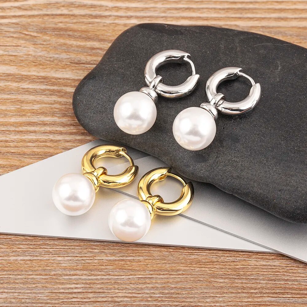 【送料無料】 ペンダント ピアス ゴールド シルバー パール 真珠 フープ レディース 女性 ファッション カラー ファイン アクセサリー ボヘミア 耳 イヤー...