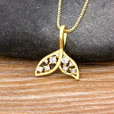 【クーポン利用で4000円】 ペンダント ネックレス フィッシュ コッパー チェーン カッパー 銅 魚 レディース 女性 デザイン しっぽ テイル ジルコン ラ...