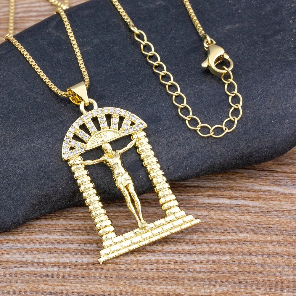 【送料無料】 ペンダント ネックレス クリスタル ビンテージ ギリシャ コッパー カッパー 銅 レディース 女性 メンズ 男性 デザイン ギリシャ語 ドア ジル...