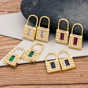【送料無料】 ペンダント ピアス コッパー カッパー 銅 鍵 キー レディース 女性 ファッション ハイ 品質 パンク スタイル ロック 南京錠 パドロック C...