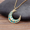 【送料無料】 チョーカー ペンダント ネックレス ビンテージ 月 レディース 女性 ボヘミアン スタイル 牛 ホーン 三日月 ムーン ファッション 鎖骨 ジュエ...