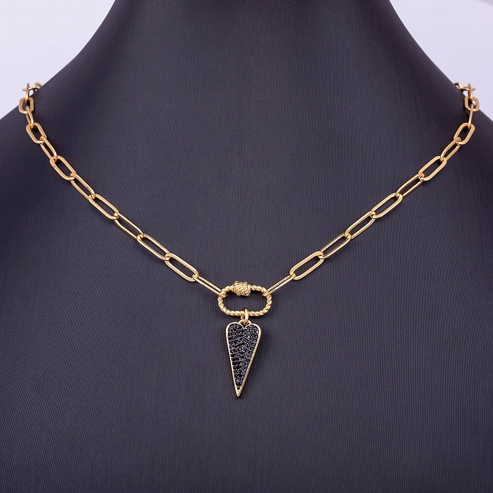 【送料無料】 チョーカー ペンダント ネックレス ビンテージ チェーン ハート レディース 女性 鎖骨 ガール ゴス クール パンク グランジ ジュエリー パー...