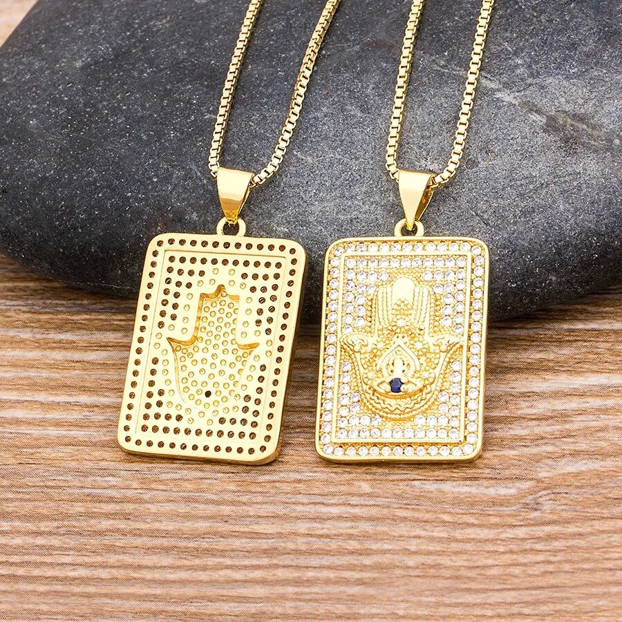 【送料無料】 ペンダント ネックレス コッパー カッパー 銅 ハムサ レディース 女性 ホット 9 スタイル ラッキー 鍵 ハンド 悪 エビル 目 アイズ ファティマ ジルコン 手のひら ジュエリー ギフト