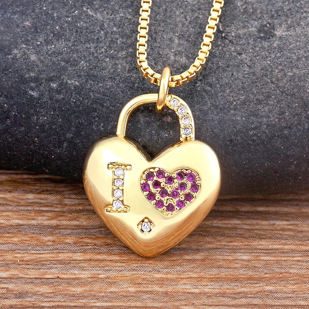 【送料無料】 ペンダント ネックレス クリスタル ハート LOVE レディース 女性 絶妙 ジルコン 形 シェープ Love レター チャーム 気質 ジュエリー...