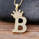 【クーポン利用で34660円】 ネックレス イニシャル A-Z コッパー カッパー 銅 クラウン 王冠 ネーム 名前 レディース 女性 トップ スタイル 26個...