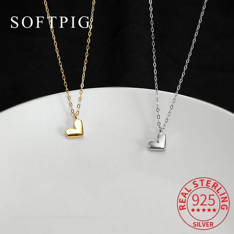 【送料無料】 チョーカー ペンダント ネックレス シルバー ハート リング レディース 女性 リアル 925 スターリング ミニマリスト クラシック ファイン ジュエリー アクセサリー