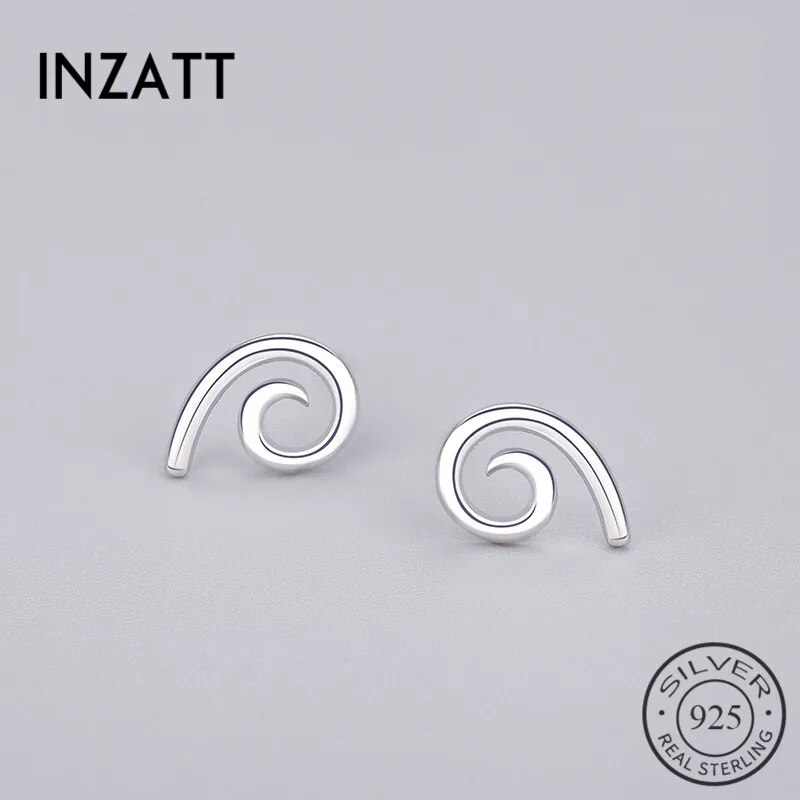 【クーポン利用で4040円】 ピアス シルバー ラウンド リング レディース 女性 メンズ 男性 パンク ミニマリスト 幾何学 スパイラル 透かし スタッド ファッション リアル 925 スター 星リング ファイン ジュエリー