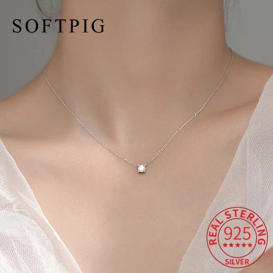 【送料無料】 チョーカー ネックレス ジルコニア シルバー スクエア リング レディース 女性 リアル 925 スター 星リング 四角 345mm ジルコン ファッション ミニマリスト ファイン ジュエリー ボヘミアン ビジュー