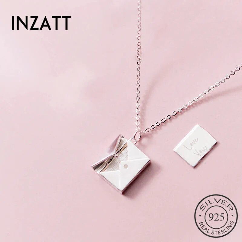 【送料無料】 ペンダント ネックレス シルバー リング レディース 女性 リアル 925 スター 星リング 封筒 エレガント ロマンチック ファイン ジュエリー...