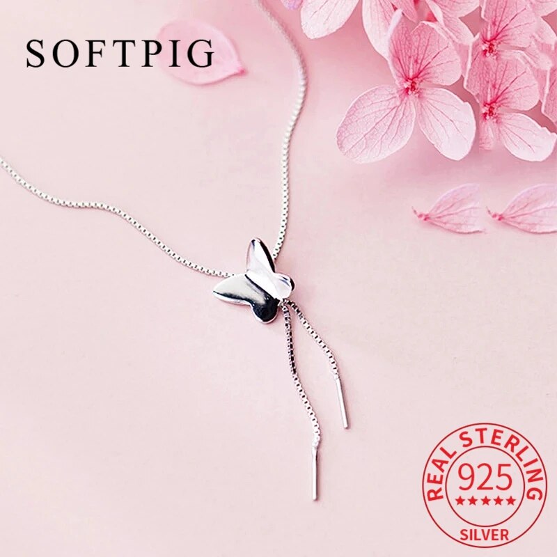 【送料無料】 ペンダント ネックレス 蝶 バタフライ インセクト シルバー リング 昆虫 レディース 女性 リアル 925 スター 星リング タッセル ミニマリスト ファッション ファイン ジュエリー かわいい アクセサリー