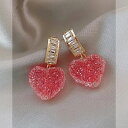 楽天FineJewelrys【送料無料】 ピアス スイーツ お菓子 LOVE レディース 女性 スイート Love グミ 新しい トレンド ライト 贅沢 ニッチ ハイエンド スタッド 気質 かわいい 良い 品質