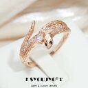 【クーポン利用で3990円】 指輪 リング 動物 アニマル ジルコニア ビンテージ ゴールド レディース 女性 絶妙 585 ローズ カラー 蛇 スネイク ヘビ ナチュラル ジルコン 指 フィンガー ロック パンク パーティ ジュエリー(4)