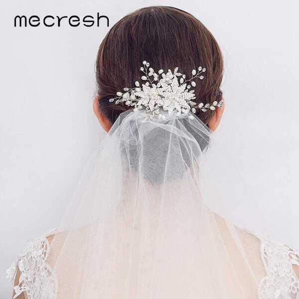 【クーポン利用で8770円】 ウェディングベール クリスタル フェイク パール 真珠 結婚式 ウェディング おしゃれ 大人 ヘア くし ブライダル アクセサリー...