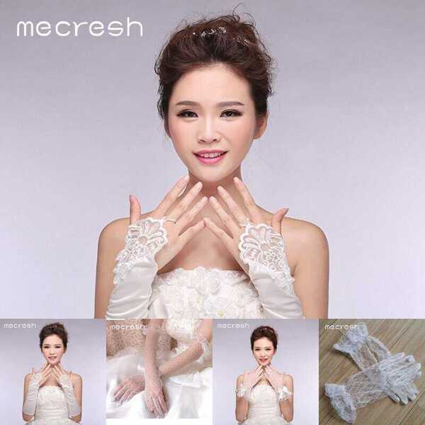 【クーポン利用で5230円】 ウェディング グローブ 花 フラワー 白 ホワイト レース レディース 女性 おしゃれ 大人 かわいい ブライダル 指 手袋 結婚...