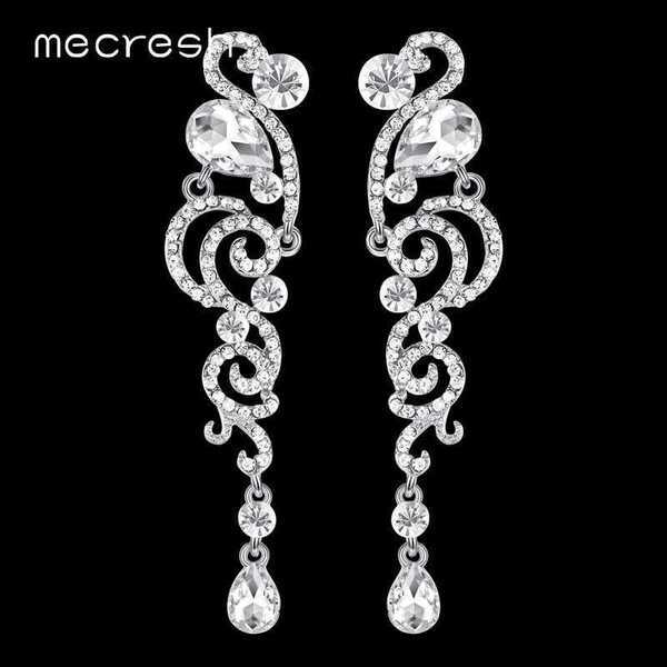【クーポン利用で5290円】 ピアス シルバー クリスタル ロング ブライダル レディース 女性 大人 かわいい おしゃれ ラグジュアリー ファッション ジュエリー ドロップ シェイプ カラー 結婚式 2 鳥 バード C