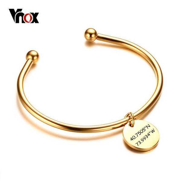 【送料無料】 バングル ブレスレット ステンレス レディース 名入れ刻印 おしゃれ 大人 無料刻印 エレガント ユニーク レーザー パーティー カフ インフォ