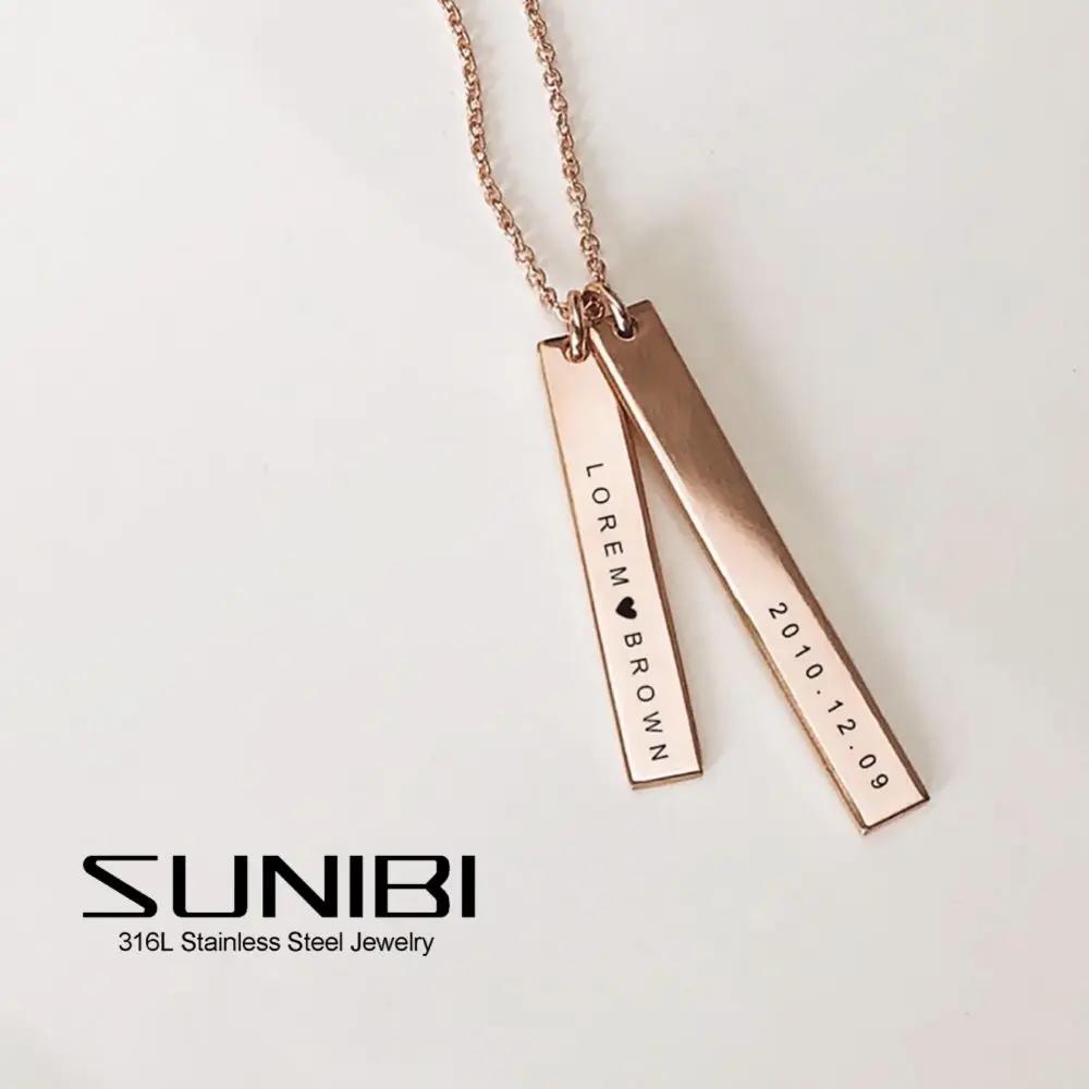 Other - 【クーポン利用で4880円】 ペンダント ネックレス ステンレス ネーム 名前 レディース 女性 パーソナライズ カスタム 刻印 スチール 誕生日 結婚式 ウェディング マザー デイ ギフト