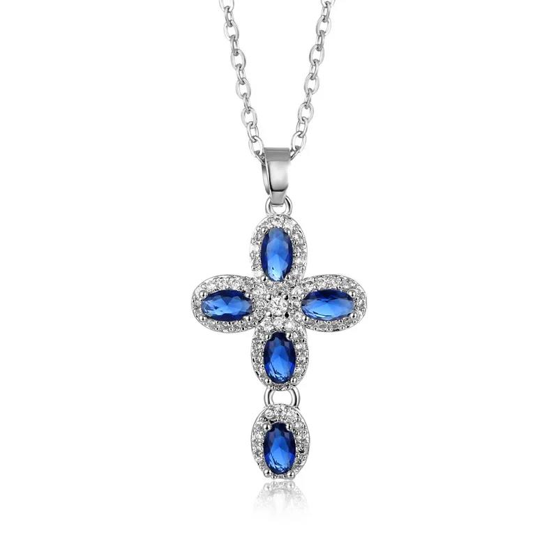 【送料無料】 チョーカー ペンダント ネックレス 黒 ブラック 緑 グリーン 紫 パープル クリスタル 青 ブルー シルバー シンプル クロス レディース トレ...