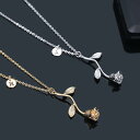 【送料無料】 チョーカー ネックレス 花 フラワー ゴールド シルバー 木の葉 リーフ レディース カラー ローズ ジュエリー ガール ギフト