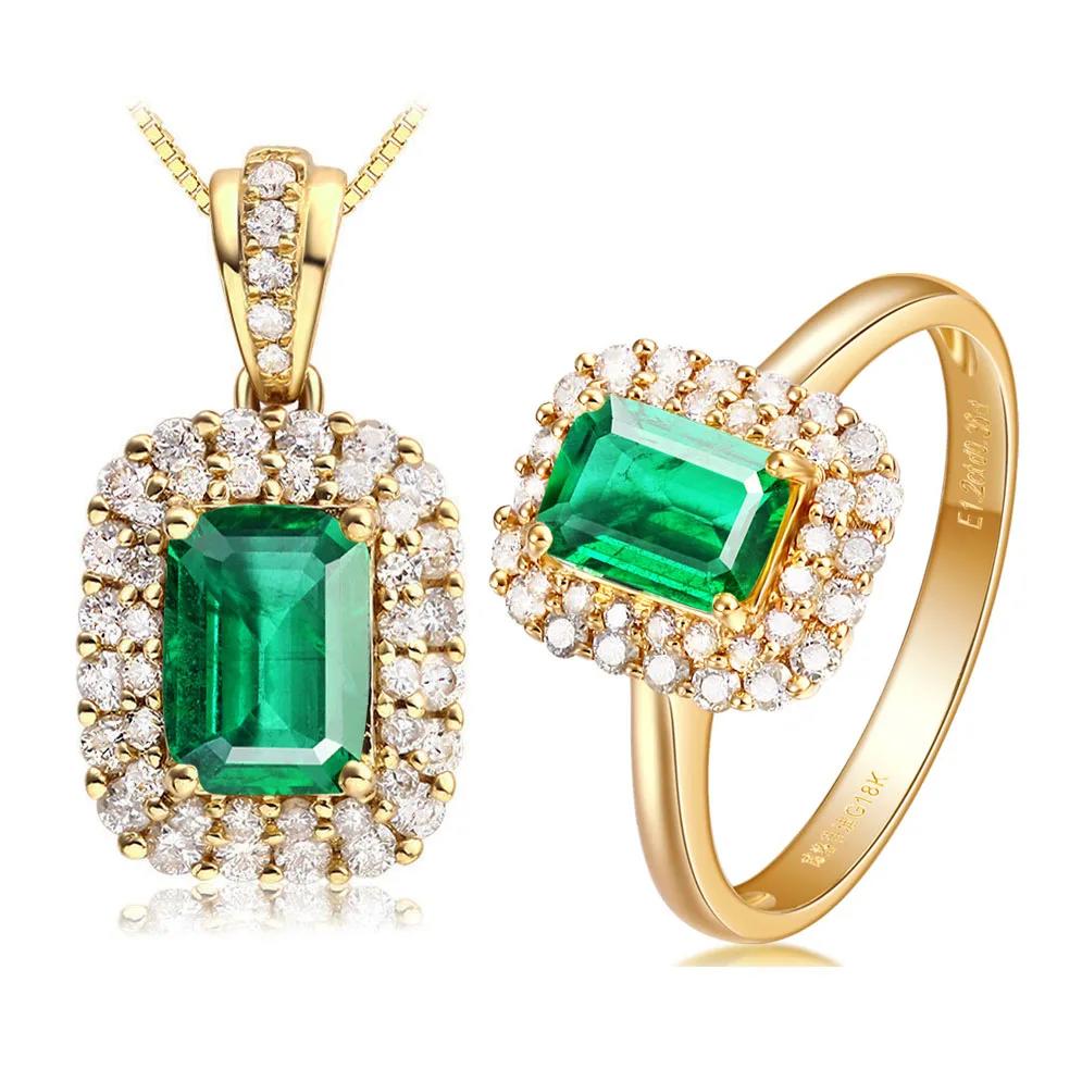 【送料無料】 チョーカー 指輪 リング ネックレス 緑 グリーン ジルコニア クリスタル ゴールド ピック レディース トレンド ジュエリー セット カラー キ...