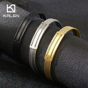 【クーポン利用で5620円】 バングル ブレスレット ハイキング ステンレス ゴールド ブラック カブ メンズ スチール ツイスト ケーブル カフ オープン カ...