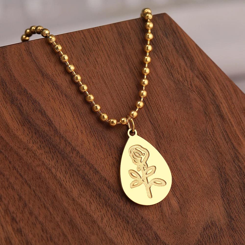 【送料無料】 チョーカー ペンダント ネックレス 花 フラワー ステンレス ビンテージ レディース スチール ローズ タトゥー チャーム ファッション ジュエリ...