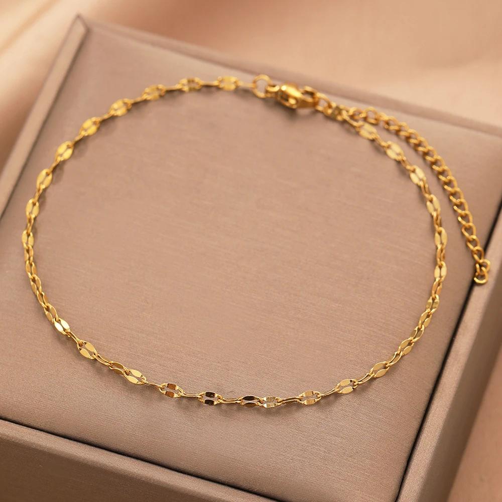 【送料無料】 アンクレット ステンレス チェーン シンプル バイク レディース 316L スチール ファッション リップ 色落ちなし ハイクオリティ ジュエリー...