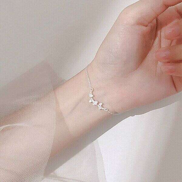 【送料無料】 シルバー 葉 ブレスレット バングル おしゃれ 大人 925 チャーム レディース