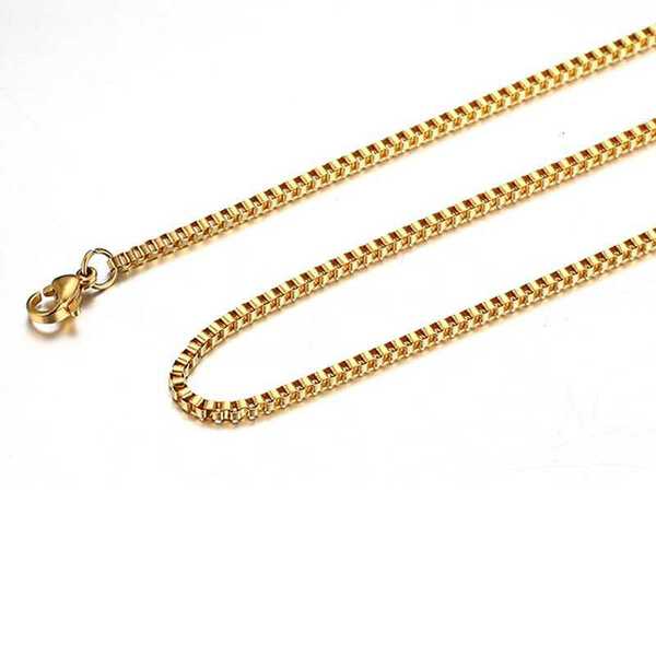 【クーポン利用で3720円】 ネックレス ゴールド ステンレス チェーン レディース 女性 メンズ 男性 おしゃれ チョーカー ユニセックス ベーシック ソリッ...