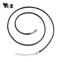 【クーポン利用で3160円】 ネックレス 黒 ブラック レザー チェーン ロープ おしゃれ 大人 ロープチェーン ブラブラック レディース 女性